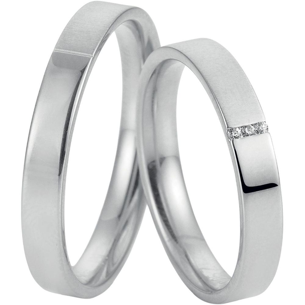 BREUNING Welcome  Collection Wedding Rings White Gold 4959-4960W