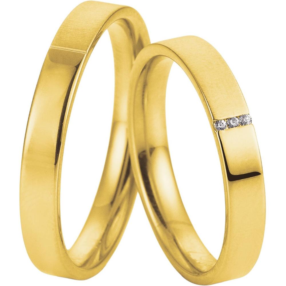 BREUNING Welcome Collection Wedding Rings Yellow Gold 4959-4960Y