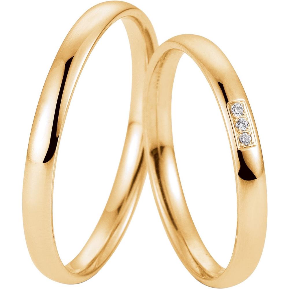BREUNING Welcome Collection Wedding Rings Yellow Gold 4963-4964Y