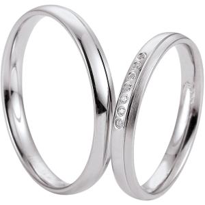 BREUNING Welcome  Collection Wedding Rings White Gold 4967-4968W - 19820