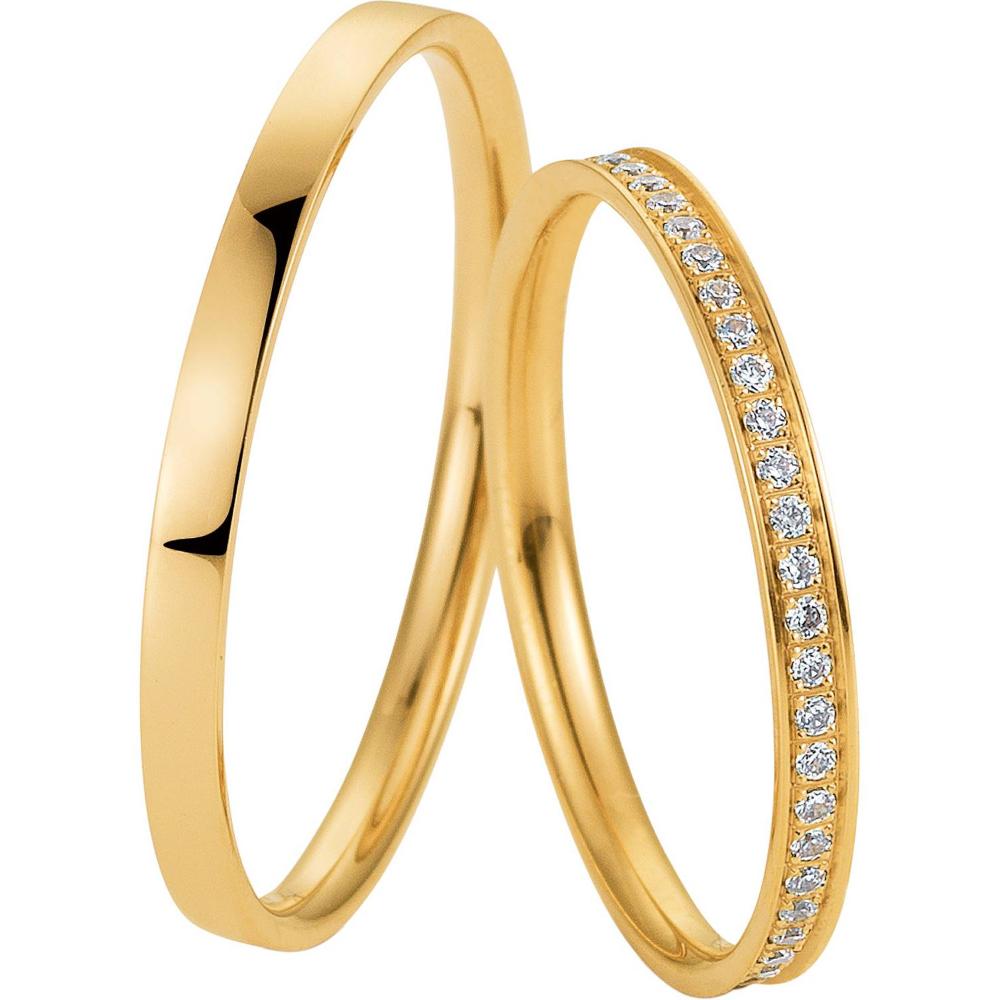 BREUNING Welcome Collection Wedding Rings Yellow Gold 4981-4982Y