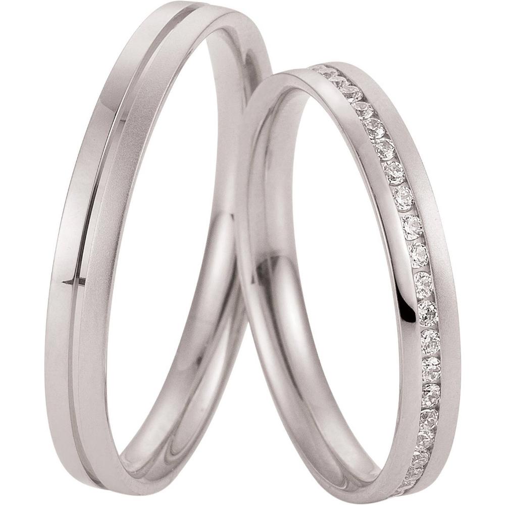 BREUNING Welcome  Collection Wedding Rings White Gold 4985-4986W