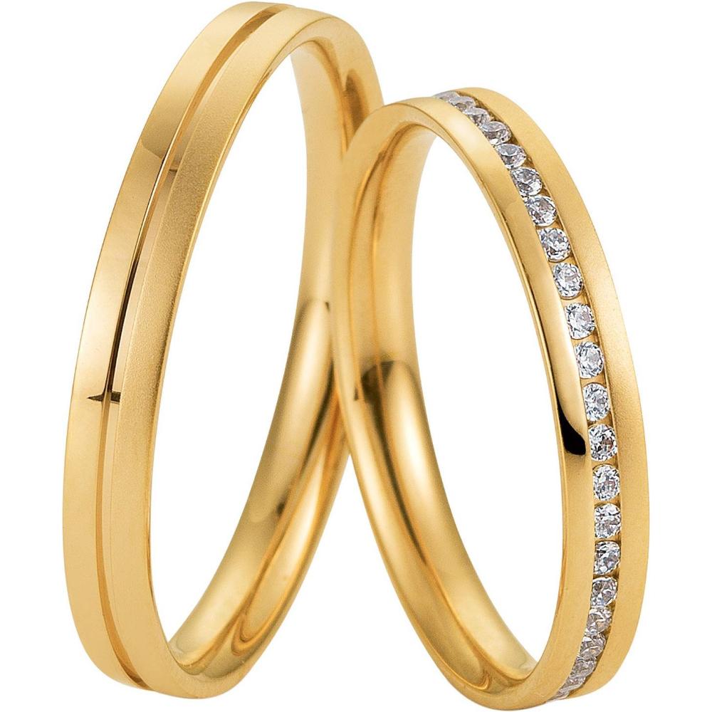 BREUNING Welcome Collection Wedding Rings Yellow Gold 4985-4986Y