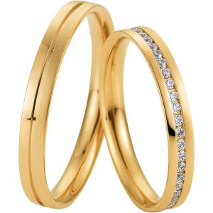 BREUNING Welcome Collection Wedding Rings Yellow Gold 4985-4986Y - 19486