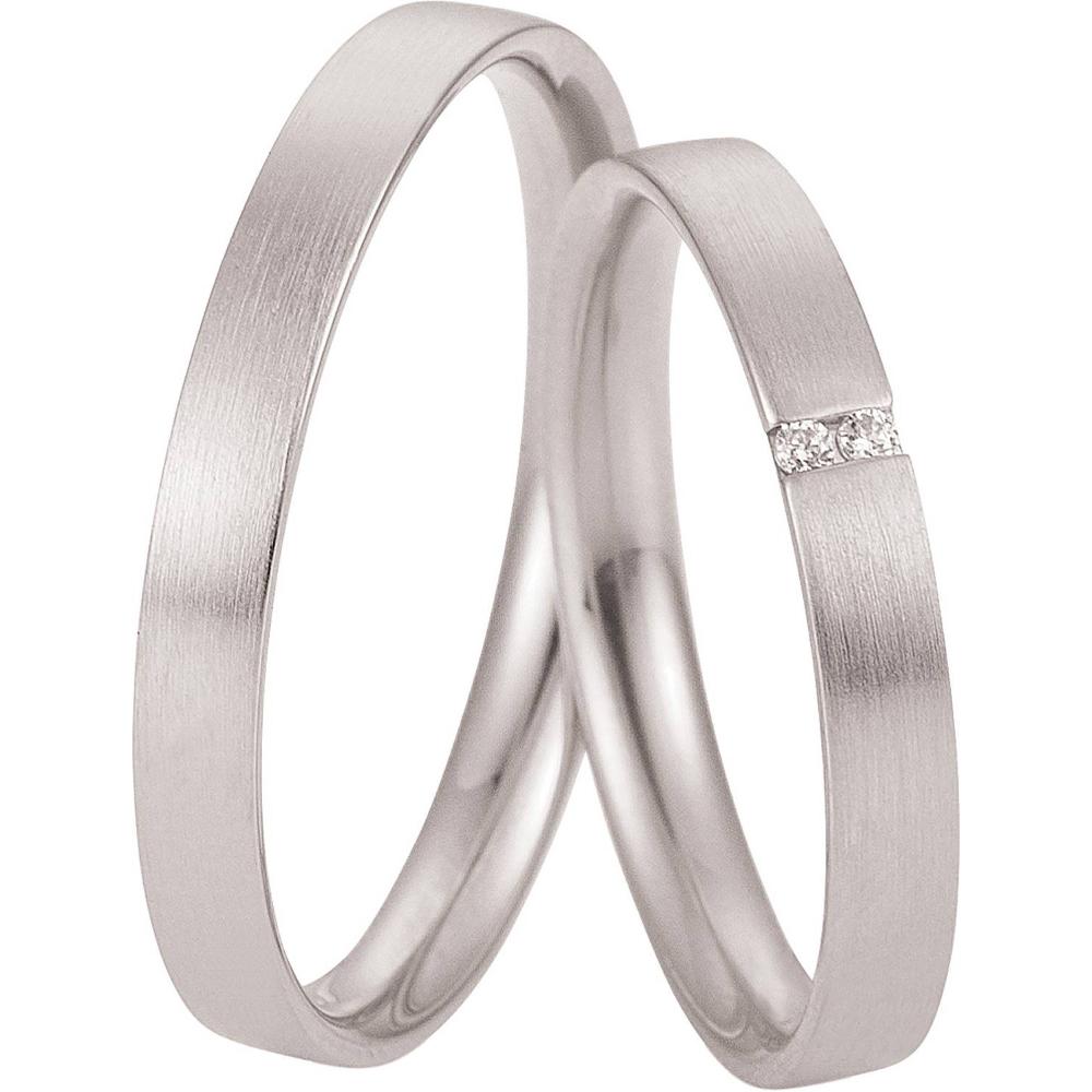 BREUNING Welcome  Collection Wedding Rings White Gold 4987-4988W