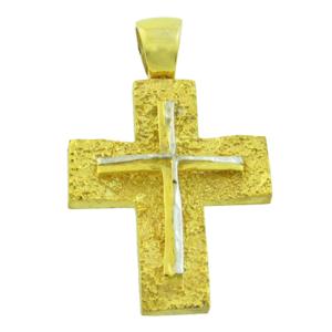CROSS Men's Hand Made SENZIO Collection K14 from Yellow & White Gold 5-447 - 35719