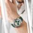 FREDERIQUE CONSTANT Highlife Chronograph Automatic Limited Edition White Green Dial 41mm Silver Stainless Steel Bracelet with 2 Straps FC-391SGR4NH-8