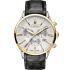 ROAMER Superior Chrono 44mm Gold & Silver Stainless Steel Black Leather Strap 508837-47-15-05 - 0