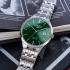 ROAMER Slim-Line Classic Green 40mm Silver Stainless Steel Bracelet 512833-41-75-20-2