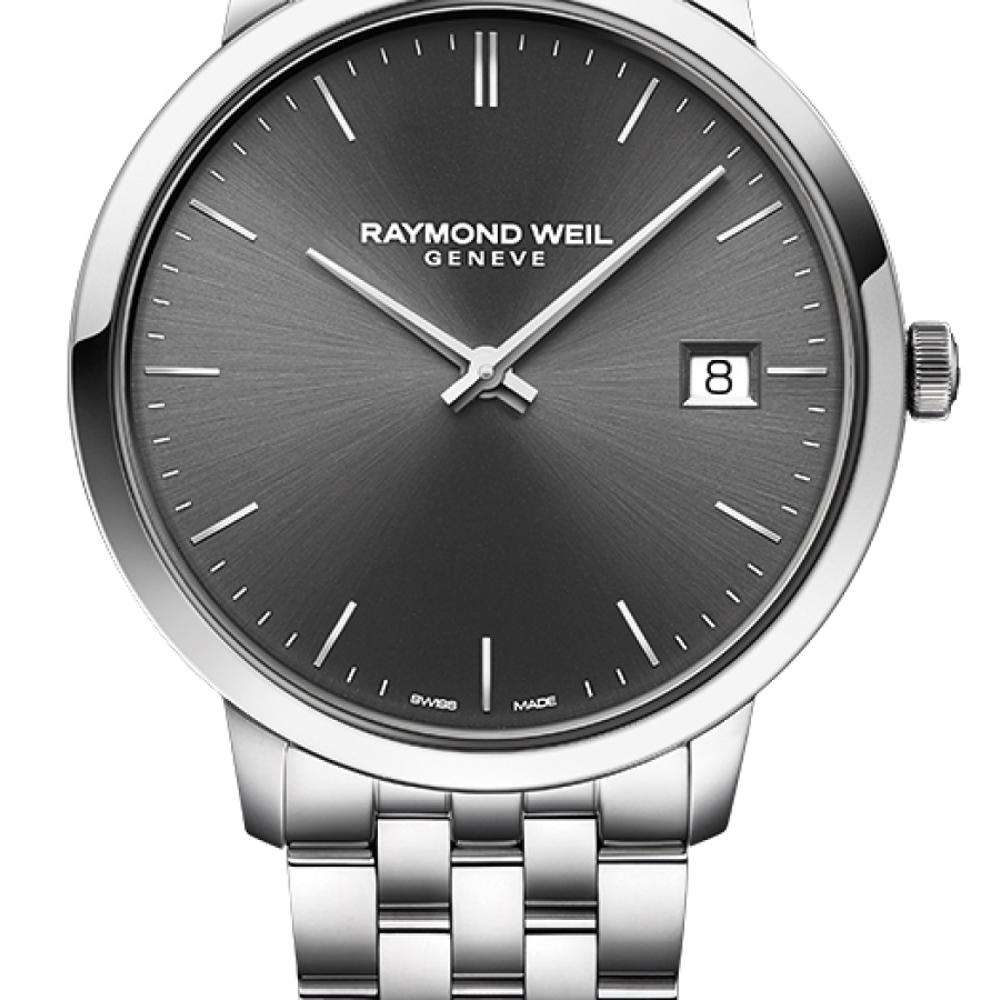 RAYMOND WEIL Toccata Grey Dial 42mm Silver Stainless Steel Bracelet 5585-ST-60001