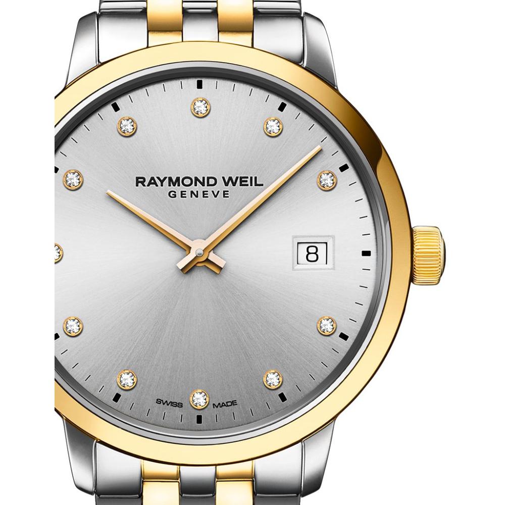 RAYMOND WEIL Toccata Diamonds Silver Dial 29mm Two Tone Gold Stainless Steel Bracelet 5985-STP-65081