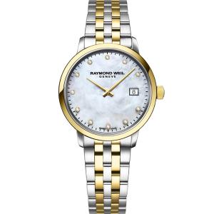 RAYMOND WEIL Toccata Diamonds 29mm Two Tone Gold Stainless Steel Bracelet 5985-STP-97081 - 32859