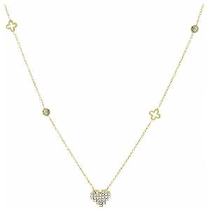 NECKLACE Heart Yellow Gold 14K with Zircon Stones 5AB.02.549C - 29933