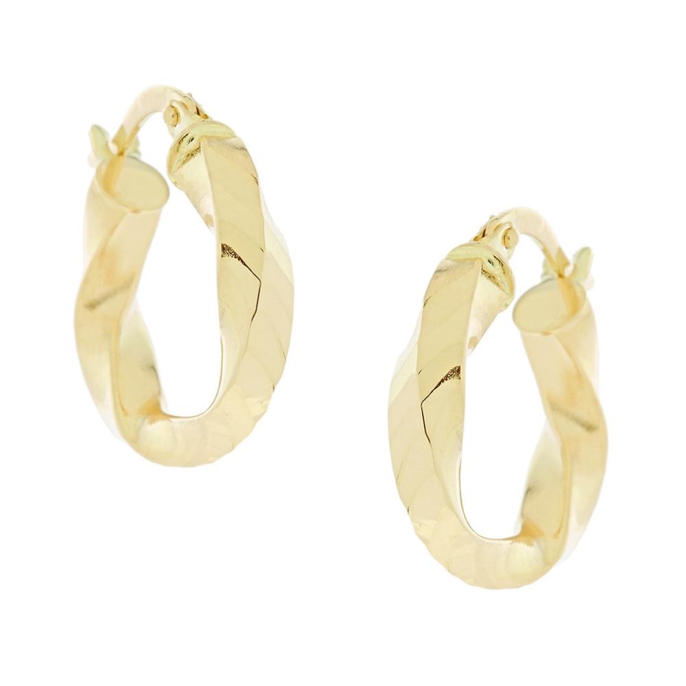 EARRINGS Hoops SENZIO Collection K14 Yellow Gold 5ARP.13033OR