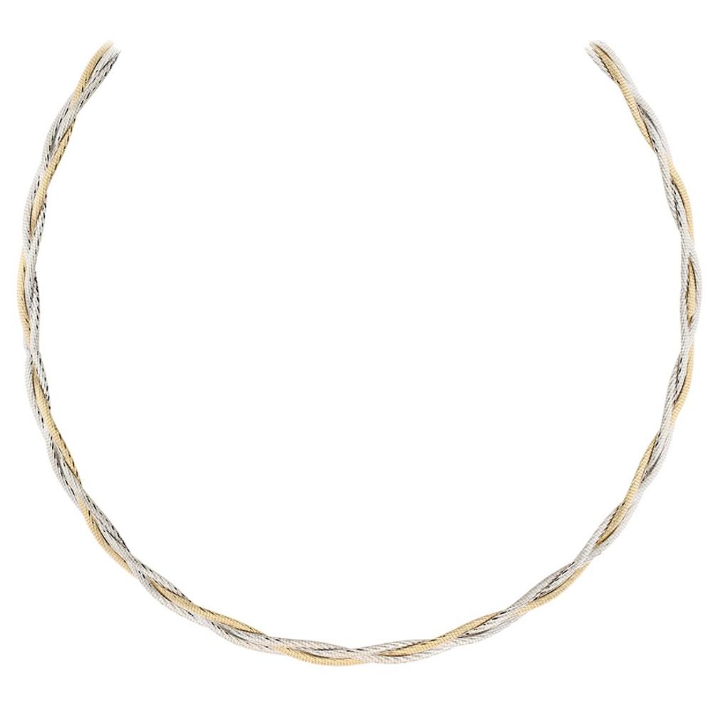 NECKLACE SENZIO Collection Yellow and White Gold K14 5BEN.270C