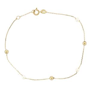 BRACELET SENZIO Yellow Gold 14K with Pearls 5BL.02.7224B - 14696