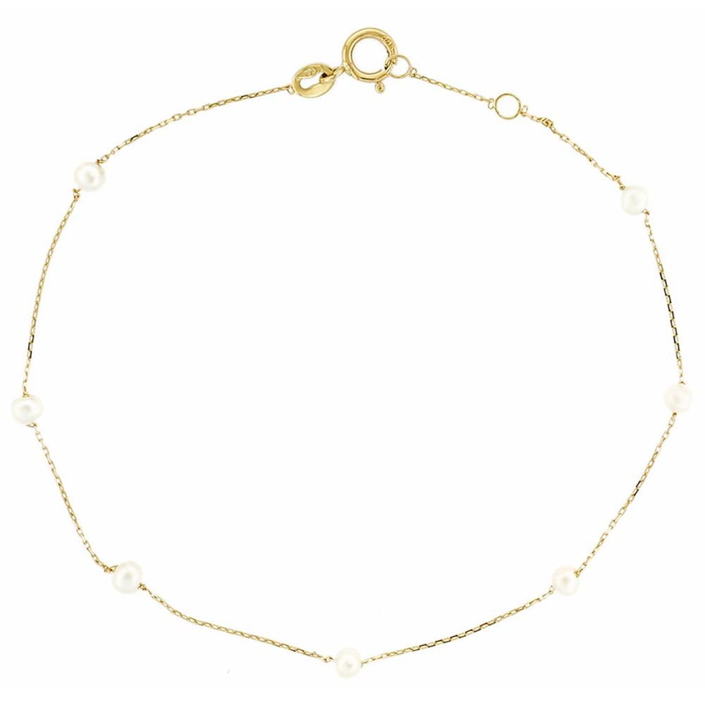 BRACELET SENZIO Yellow Gold 14K with Pearls 5BL.04.7222B