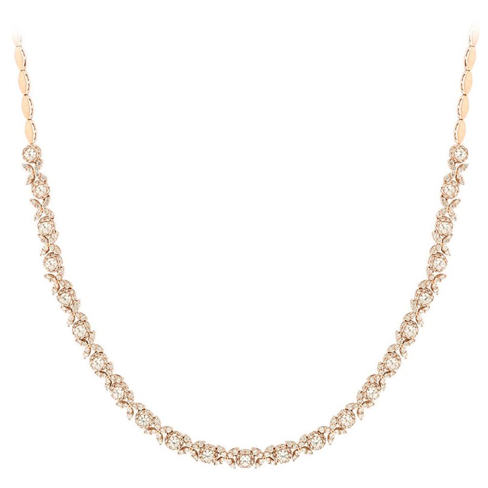 NECKLACE SENZIO Collection 14K Rose Gold with Zircon Stones 5BL.2001RC