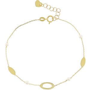 BRACELET SENZIO Collection Yellow Gold 14K with Pearl 5BL.7227B - 26622