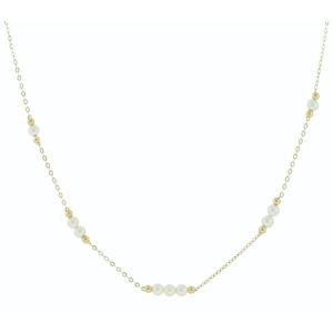 NECKLACE SENZIO Collection Yellow Gold K14 with Pearls 5BL.7259C - 50627