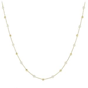 NECKLACE SENZIO Collection Yellow Gold K14 with Pearls 5BL.7281C - 53543