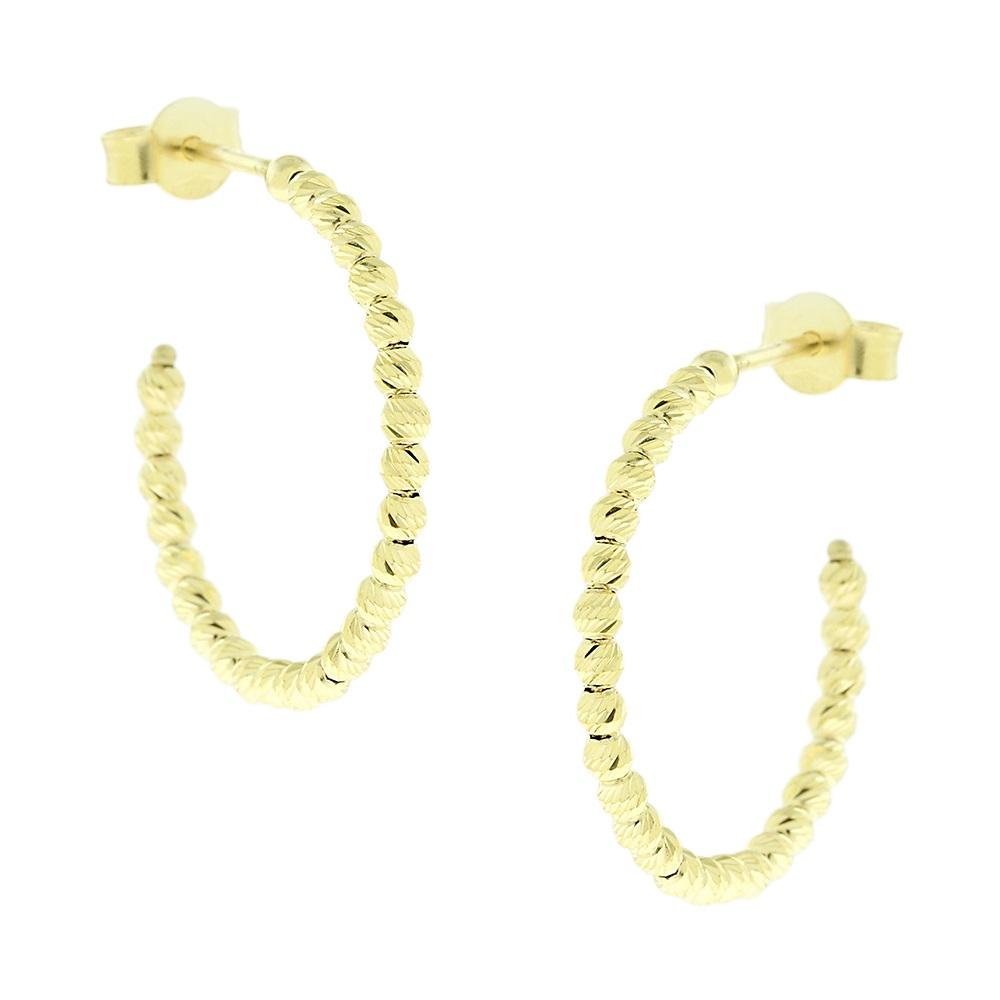 EARRINGS Hoops SENZIO Collection K14 Yellow Gold 5BO.1001OR