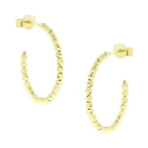 EARRINGS Hoops SENZIO Collection K14 Yellow Gold 5BO.1001OR - 48543