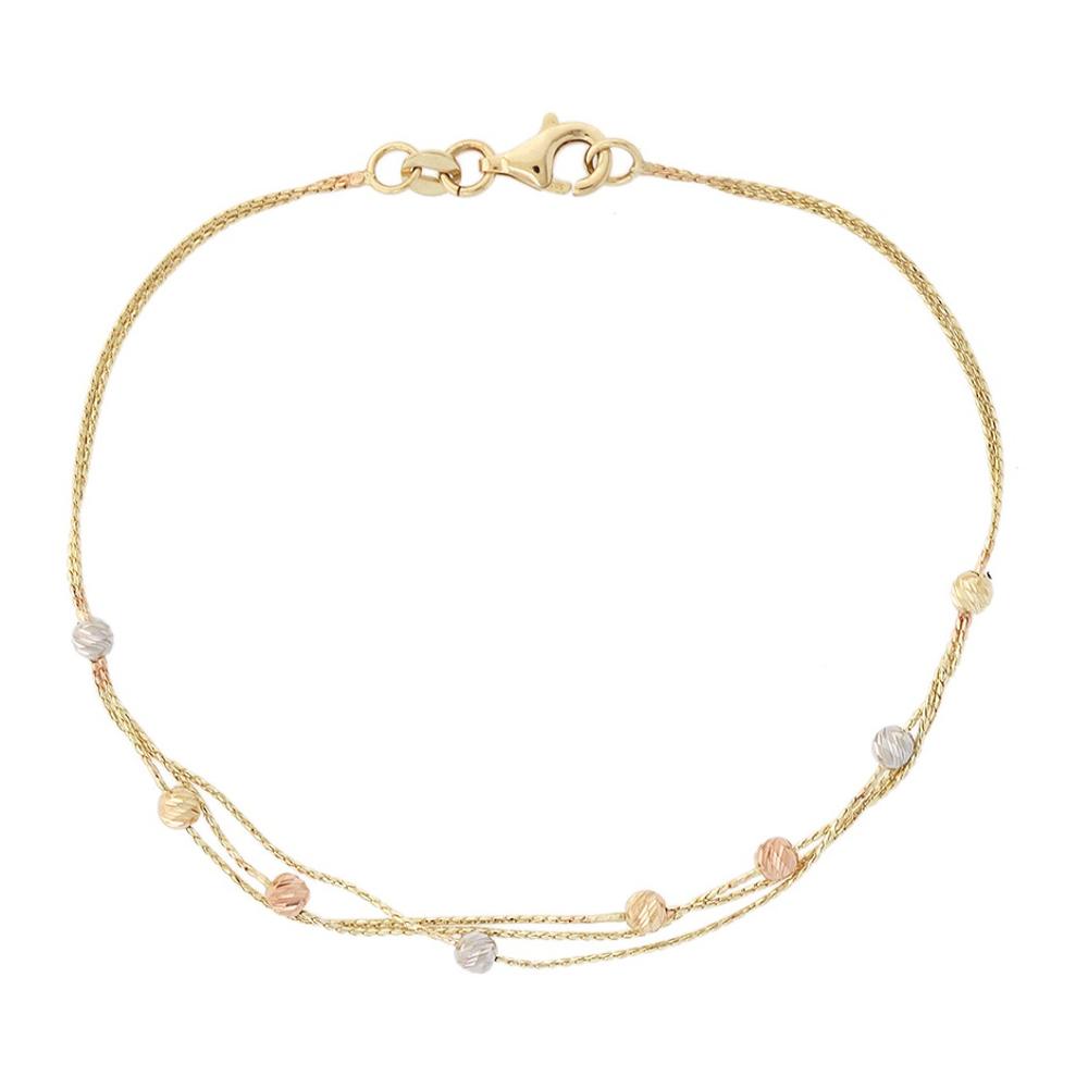 BRACELET Design SENZIO 14K Yellow White and Pink Gold 5CG.01.2778B