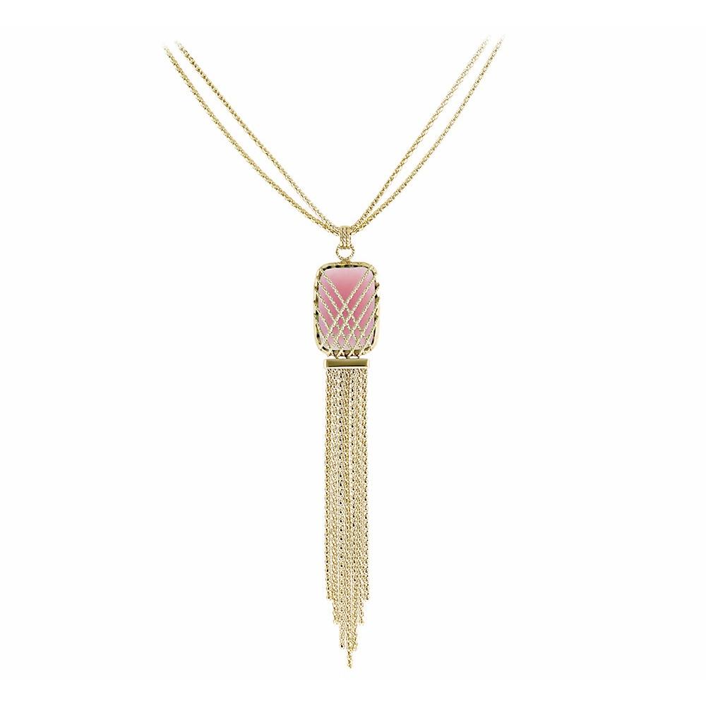 NECKLACE with Zircon in 14K in Yellow Gold 5DAN.7231C