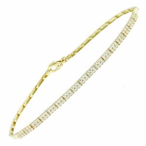 BRACELET Riviera Yellow Gold K14 with Zircon Stones 5DIV.248230B - 34052