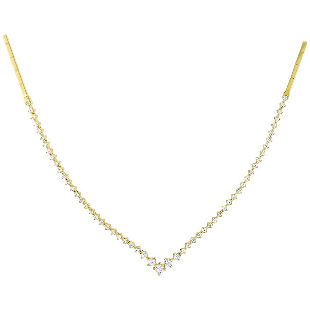 NECKLACE SENZIO Collection in Yellow Gold K14 with Zircon 5DIV.02.248184C