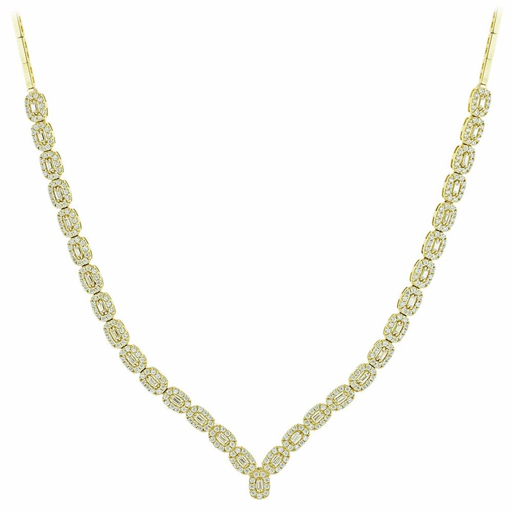 NECKLACE SENZIO Yellow Gold K14 with Zircon Stones 5DIV.01.239857C