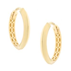 EARRINGS Hoops SENZIO Collection K14 Yellow Gold 5DIV.945OR - 61057