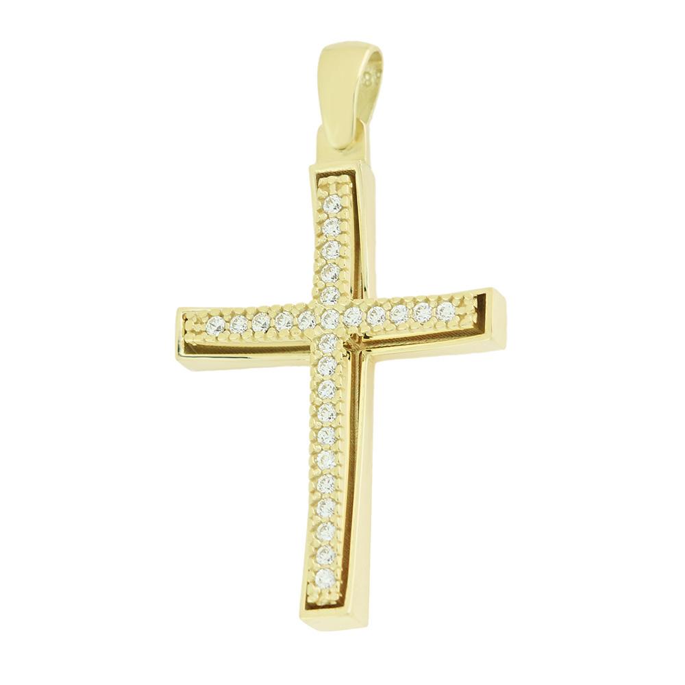 CROSS Women's SENZIO Collection K14 Yellow Gold with Zircon Stones 5DO.752CR