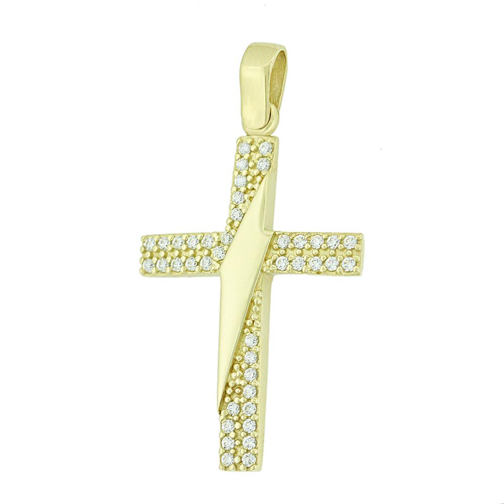 CROSS Women's SENZIO Collection K14 Yellow Gold with Zircon Stones 5DO.655CR