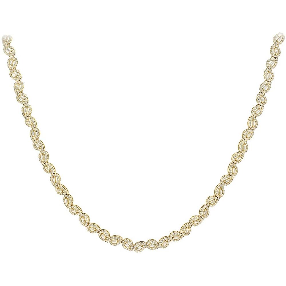 NECKLACE Women SENZIO Vollection Yellow Gold K14 with Zircon Stones 5FAV.88203C