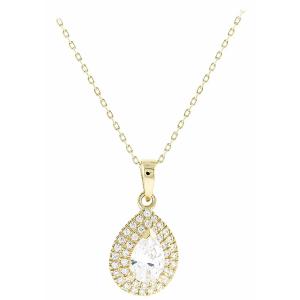 ΚΟΛΙΕ SENZIO Collection Κίτρινο Χρυσό 14K με Πέτρες Ζιργκόν 5FAV.02.88126C - 22143