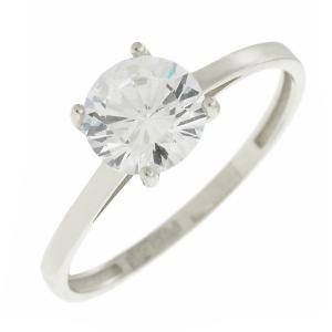 RING Single Stone SENZIO White Gold 14K with Zircon 5FM.02.20870BR - 15409