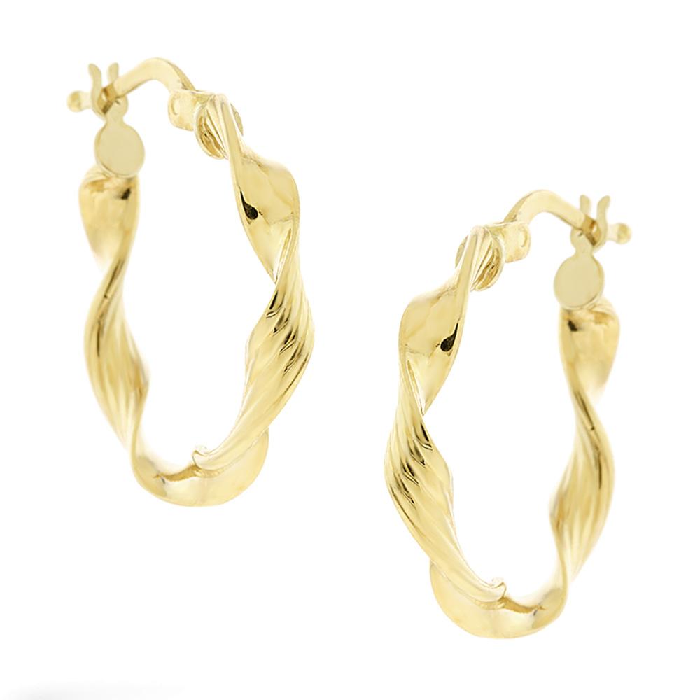 EARRINGS Hoops SENZIO Collection K14 Yellow Gold 5FM.1143OR