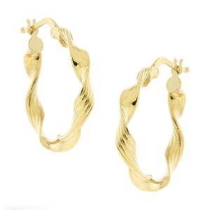 EARRINGS Hoops SENZIO Collection K14 Yellow Gold 5FM.1143OR - 43640