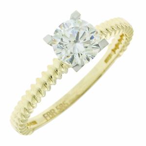 RING Single Stone SENZIO Yellow Gold 14K with Zircon 5FM.12227R - 15373