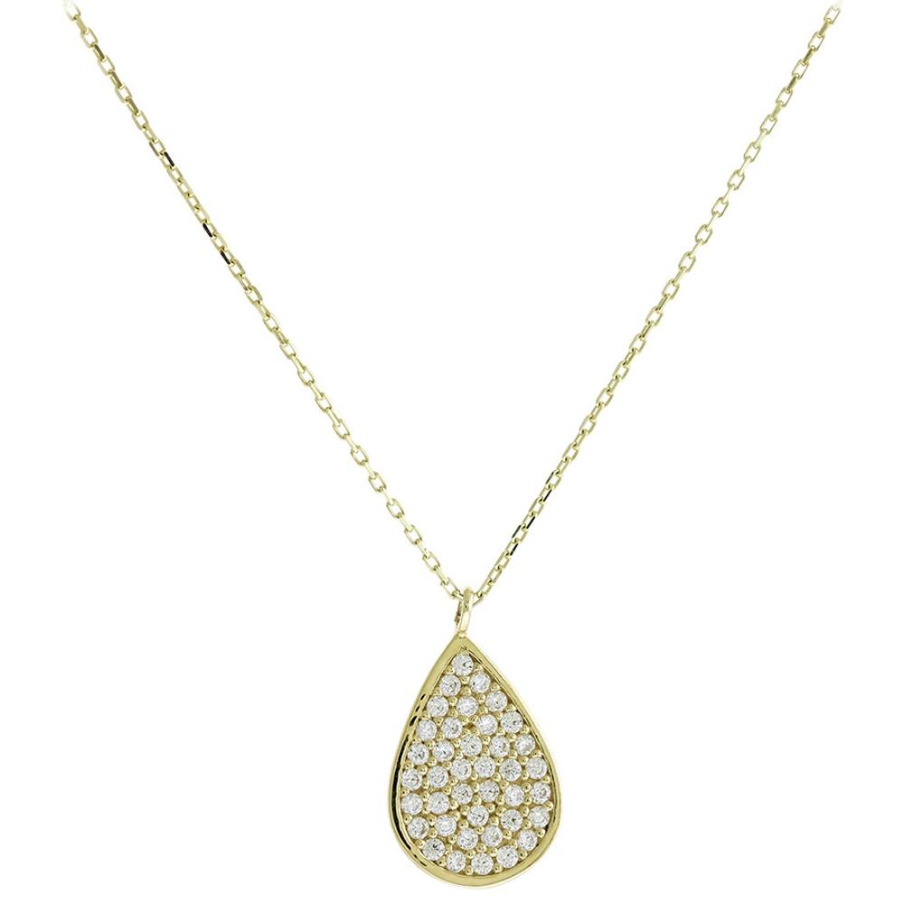 NECKLACE SENZIO Yellow Gold 14K with Zircon 5FM.18069C