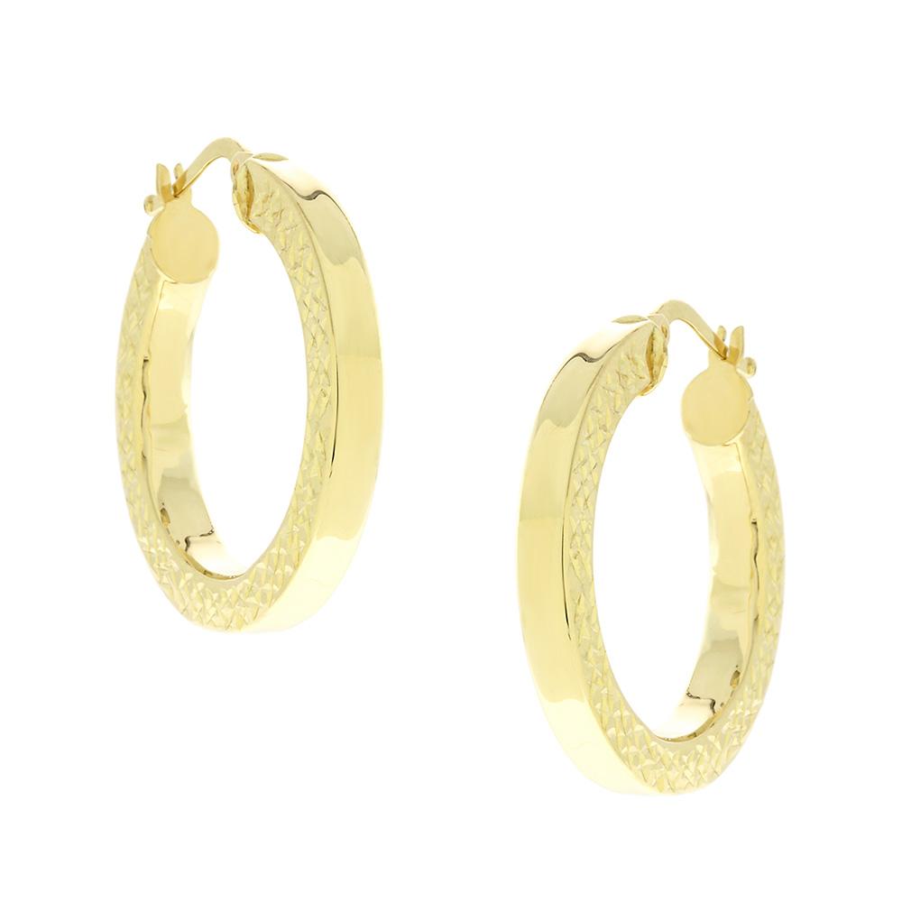 EARRINGS Hoops SENZIO Collection K14 Yellow Gold 5FM.2372OR