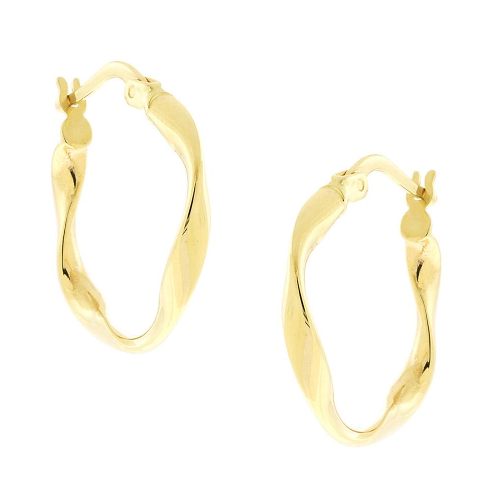 EARRINGS Hoops SENZIO Collection K14 Yellow Gold 5FM.12378OR