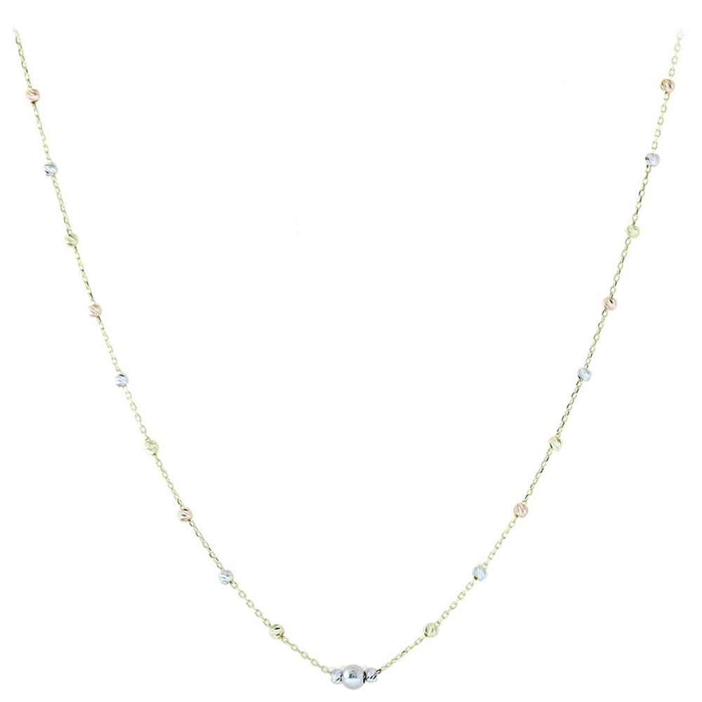 NECKLACE SENZIO Collection K14 Yellow White and Rose Gold 5FM.35051GBC