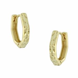 EARRINGS Hoops SENZIO Collection K14 Yellow Gold 5FM.35103OR - 53006