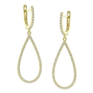 EARRINGS SENZIO Collection Yellow Gold 14K with Zircon Stones 5FM.4156OR - 26571