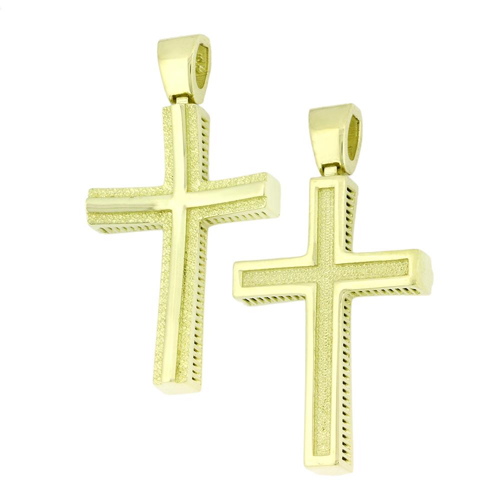 CROSS Double Sided SENZIO Collection K14 Yellow Gold 5KR.01.D20CR