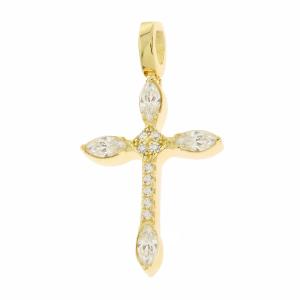 CROSS Women's SENZIO Collection K14 Yellow Gold with Zircon Stones 5KR.1058CR - 55258