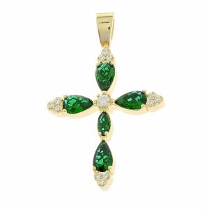 CROSS Women's SENZIO Collection K14 Yellow Gold with Zircon Stones 5KR.9871CR - 55321